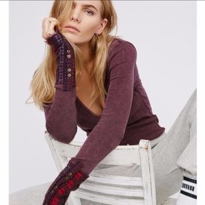 Free People Plum Art School cuff